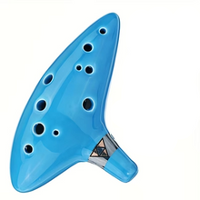 Load image into Gallery viewer, Ceramic Alto C Ocarina Musical Instrument with Song Book and Carry Bag
