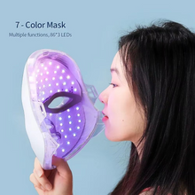 Load image into Gallery viewer, LED Facial Mask with Neck Support for Skin Firming and Anti Aging Light Therapy
