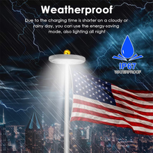 Load image into Gallery viewer, Elite Solar-Powered LED Flagpole &amp; Outdoor Light
