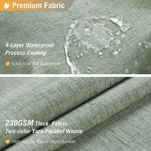 Load image into Gallery viewer, Luxury Linen Shower Curtain with Silver Hooks, Waterproof Thick Fabric Bath Curtain for Large Bathtubs
