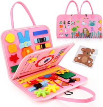 Load image into Gallery viewer, Montessori Busy Board for Toddlers Sensory Activity Learning Toy for Motor Skill Development
