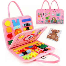 Load image into Gallery viewer, Montessori Busy Board for Toddlers Sensory Activity Learning Toy for Motor Skill Development
