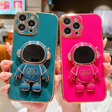 Load image into Gallery viewer, Astronaut Kickstand Soft Case for Various iPhone Models
