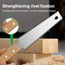 Load image into Gallery viewer, Premium Japanese Pull Hand Saw with Ergonomic Non-Slip Wooden Handle for Precision Woodworking
