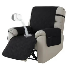Load image into Gallery viewer, Waterproof Recliner Cover, Anti-Slip Furniture Protector for Pets and Kids, 1 Seater Armchair Slipcover
