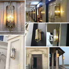 Load image into Gallery viewer, Elegant European Copper Waterproof Outdoor Wall Sconce
