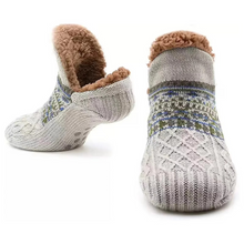Load image into Gallery viewer, Ultra Cozy Non Slip Fleece Lined Winter Socks for Home and Sleep
