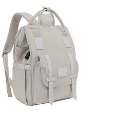 Load image into Gallery viewer, Baby Diaper Backpack with Stroller Hooks, Waterproof Travel Maternity Bag for Everyday Essentials
