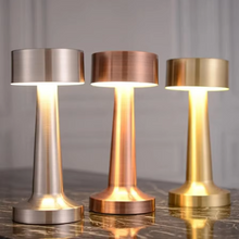 Load image into Gallery viewer, Retro LED Touch Sensor Table Lamp - Rechargeable Night Light for Home Interiors
