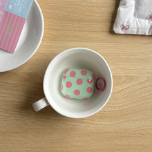 Load image into Gallery viewer, Glossy Polka Dot Earphone Case with Ring Cover for AirPods
