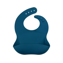 Load image into Gallery viewer, Soft Silicone Waterproof Baby Bib with Cute Print and Adjustable Fit
