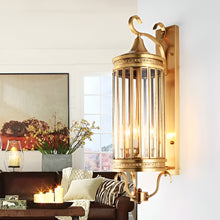 Load image into Gallery viewer, Elegant European Copper Waterproof Outdoor Wall Sconce
