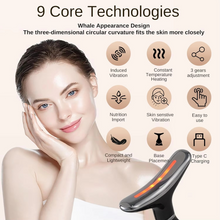 Load image into Gallery viewer, 3 in 1 LED Neck and Face Microcurrent Massager with Red Light Therapy
