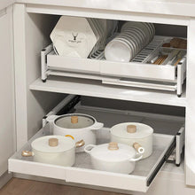 Load image into Gallery viewer, Pull Out Cabinet Organizer, Expandable Under Sink Organizer with Heavy Duty Slide Out Drawers
