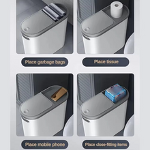 Load image into Gallery viewer, Streamlined Space-Saving Trash Can with Easy Press-Top Lid

