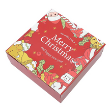 Load image into Gallery viewer, Christmas Gift Boxes Set of 4, Snowman and Santa Claus Cookie and Candy Boxes for Holiday Parties and Home Décor
