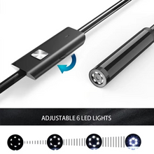 Load image into Gallery viewer, High-Resolution 0.276 inches TYPE-C Flexible Inspection Camera with 6 Adjustable LEDs
