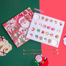 Load image into Gallery viewer, Christmas Advent Calendar 24 Grid Surprise Bracelet DIY Gift Box
