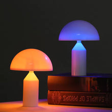 Load image into Gallery viewer, Adjustable Mushroom Bedside Touch Lamp with Color Changing Settings
