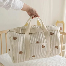 Load image into Gallery viewer, Versatile Mommy Travel Tote - Diaper, Nappy, and Essentials Organizer Bag
