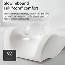 Load image into Gallery viewer, Car Lumbar Support and Neck Pillow, Memory Foam Ergonomic Back Support for Car and Office
