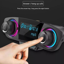 Load image into Gallery viewer, Bluetooth 5.0 Car FM Transmitter with Dual USB Charger and LED Display

