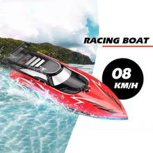 Load image into Gallery viewer, Remote Control Speed Boat with LED Lights for Kids – 2.4G RC Toy for Pools and Lakes
