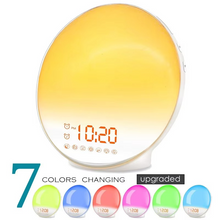 Load image into Gallery viewer, Wake Up Light Alarm Clock with Sunrise Simulation, Sunset Mode, Night Light and FM Radio
