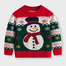 Load image into Gallery viewer, Lovely Kids Christmas Sweater Soft Warm Knit Holiday Pullover
