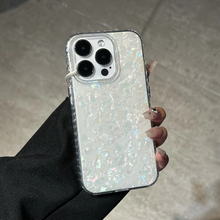 Load image into Gallery viewer, Dreamy Glitter Marble Conch Shell iPhone Cover
