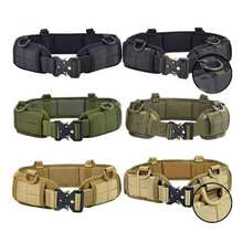 Load image into Gallery viewer, Tactical Quick Release Nylon Belt with Metal Buckle for Outdoor Sports
