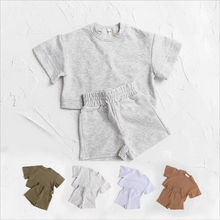 Load image into Gallery viewer, 2-Piece Kids Summer Outfit Set, Short-Sleeve T-Shirt and Shorts for Toddlers
