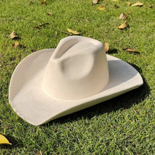 Load image into Gallery viewer, Classic Suede Western Cowboy Fedora Hat with 3.7 Inch Brim for Men and Women
