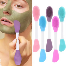 Load image into Gallery viewer, Double Head Silicone Face Mask Brush and Facial Pore Cleaner
