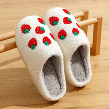 Load image into Gallery viewer, Cozy Fruit Cartoon Women’s Slippers - Warm Cotton Indoor Non‑Slip Comfort Shoes
