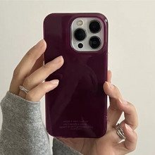 Load image into Gallery viewer, Retro Grape Purple Magnetic Wireless Charging Phone Case for iPhone - Sleek Protective Cover
