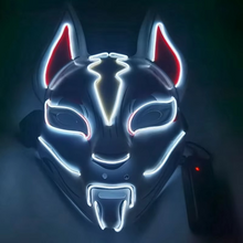 Load image into Gallery viewer, Luminous LED Full Face Fox Mask for Halloween &amp; Cosplay
