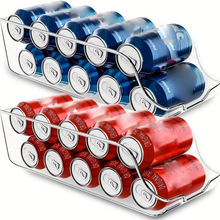 Load image into Gallery viewer, Rolling Can Dispenser for Refrigerator and Pantry
