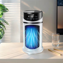 Load image into Gallery viewer, Portable Air Cooler Fan with Humidifier &amp; Dust Filter – USB Powered Mini AC for Home &amp; Office
