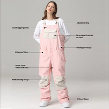 Load image into Gallery viewer, Waterproof Windproof Ski Bib Pants for Men and Women – Insulated Winter Snow Overalls
