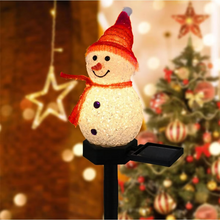 Load image into Gallery viewer, Christmas Solar Snowman Outdoor Decorative Light
