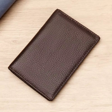 Load image into Gallery viewer, RFID Leather Men’s Slim Credit Card Holder Wallet
