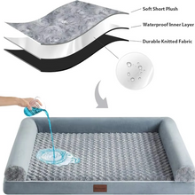 Load image into Gallery viewer, Orthopedic Memory Foam Pet Bed with Removable Washable Cover
