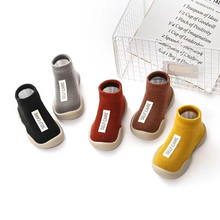 Load image into Gallery viewer, Soft Knit Baby First Shoes for Early Walkers with Rubber Sole
