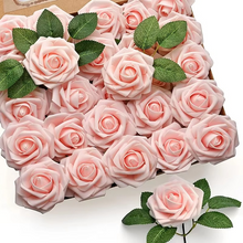 Load image into Gallery viewer, Realistic Red Artificial Roses with Stems (Pack of 25/10)
