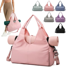 Load image into Gallery viewer, Women’s Waterproof Sport and Travel Duffel Bag with Shoe Compartment
