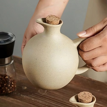 Load image into Gallery viewer, Large Capacity Coarse Pottery Oil Bottle for Soy Sauce, Olive Oil, and Chili Oil Storage
