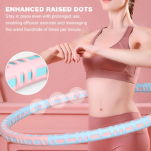 Load image into Gallery viewer, Detachable Stainless Steel Weighted Fitness Hoop for Full Body Exercise
