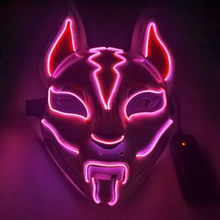 Load image into Gallery viewer, Luminous LED Full Face Fox Mask for Halloween &amp; Cosplay
