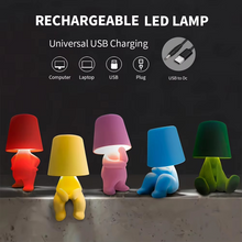 Load image into Gallery viewer, Creative Shy Boy Table Lamp for Kids Bedroom and Bedside Décor
